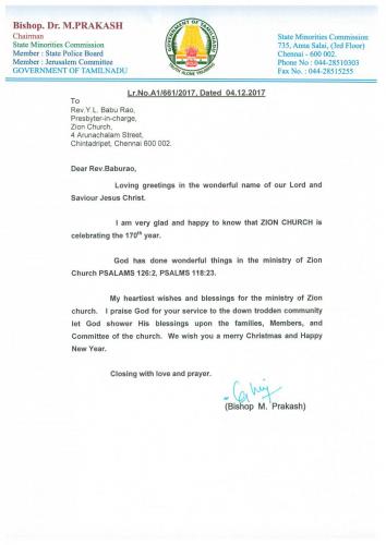 Bishop Dr. M.Prakash